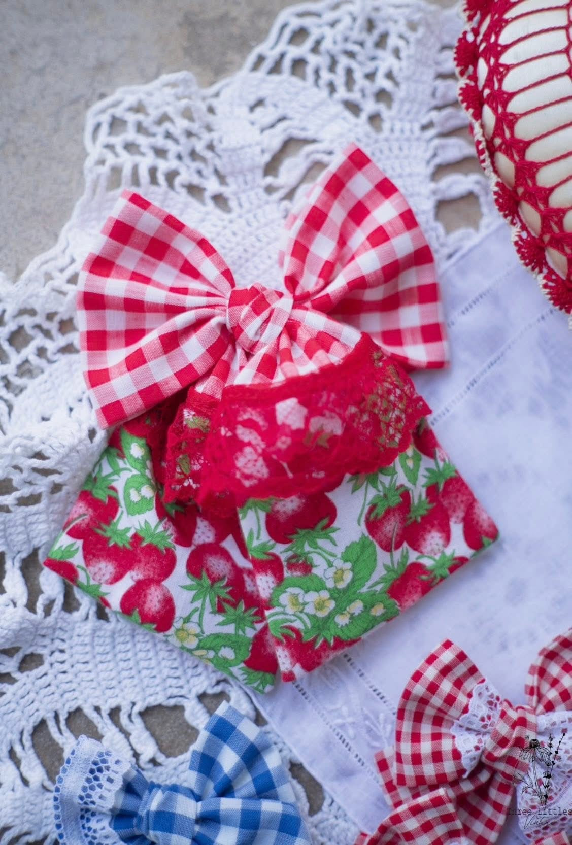 Red Gingham + Strawberry Lady Reina